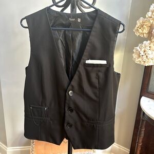 Black Mens Vest